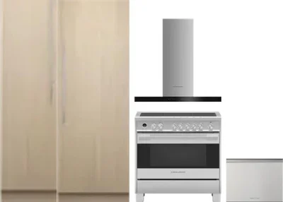 5 Piece Package Includes Refrigerator, Freezer, Range, Hood And Dishwasher